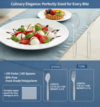 Voatree Disposable Clear Plastic Cutlery - BPA-Free

