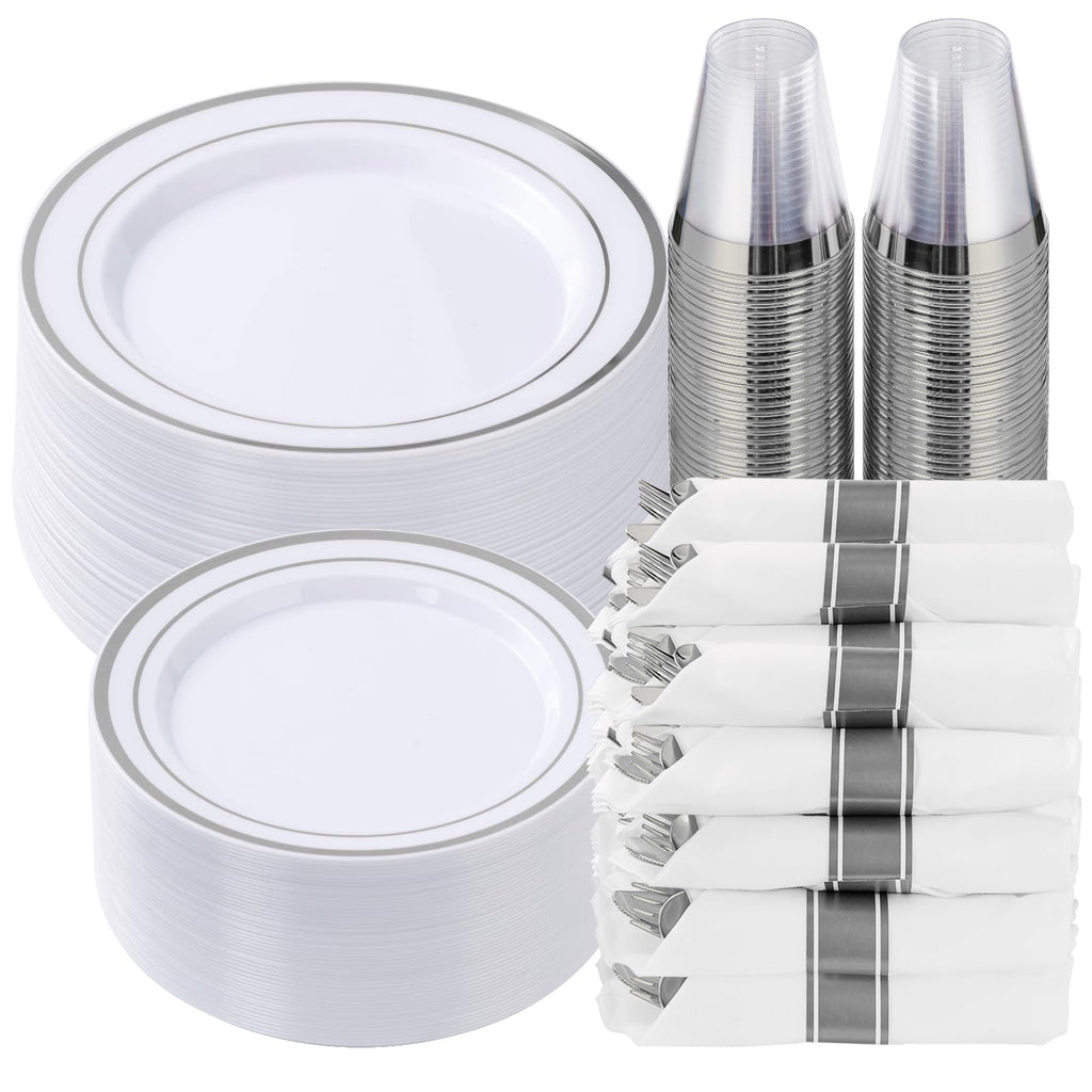 Plastic Dinnerware Set by Goodluck for Parties

