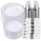 Plastic Dinnerware Set by Goodluck for Parties

