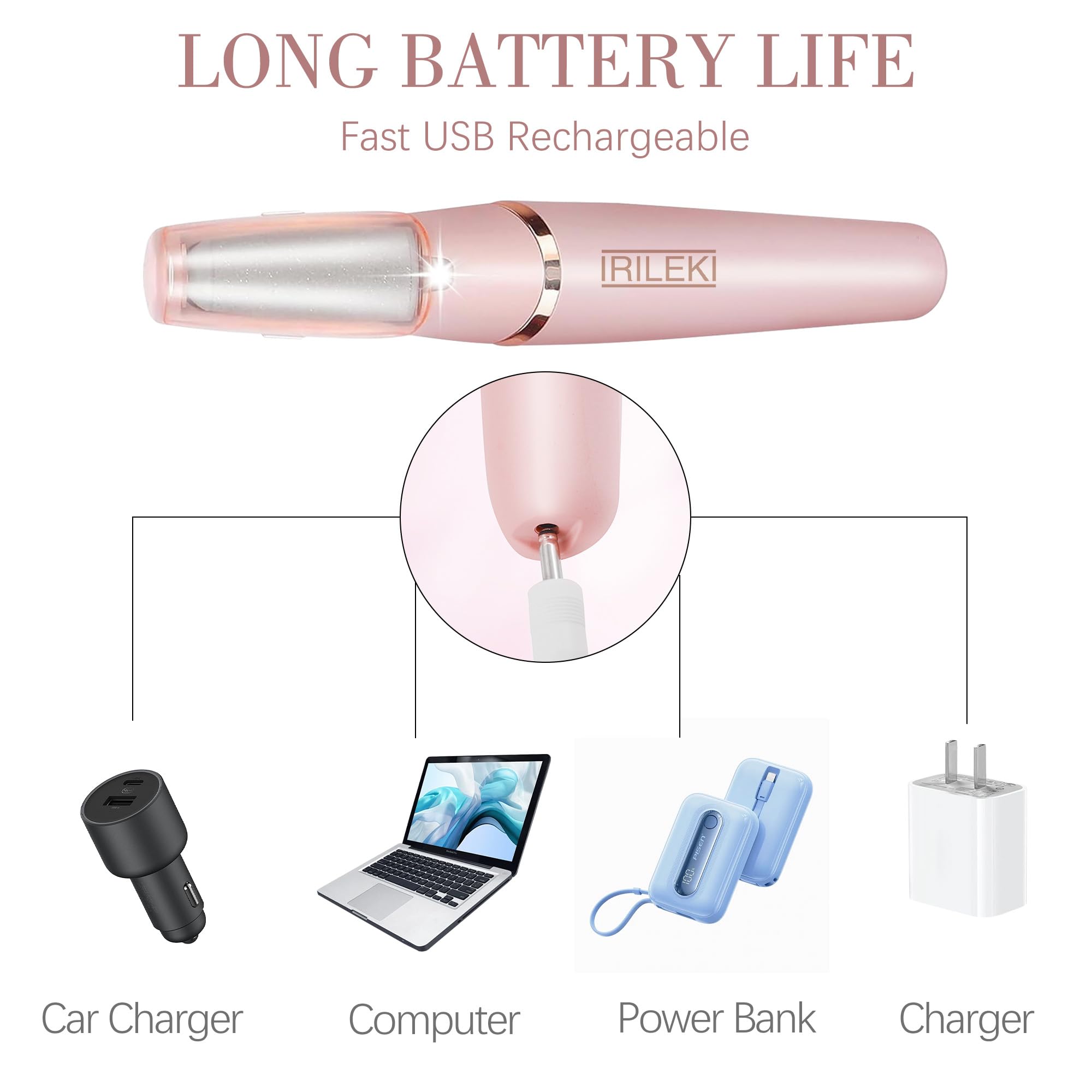 Electric Foot Callus Remover with Two Rollers | Rechargeable

