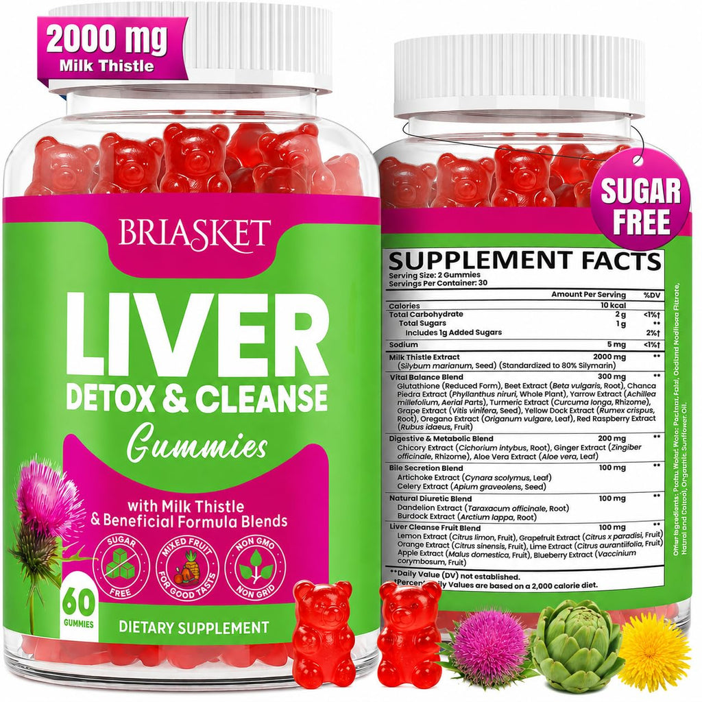 Milk Thistle Liver Detox Gummies | Vegan Liver Support

