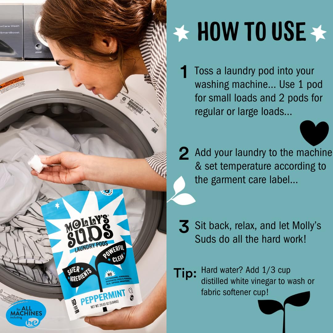 Molly's Suds Laundry Detergent Pods for Sensitive Skin


