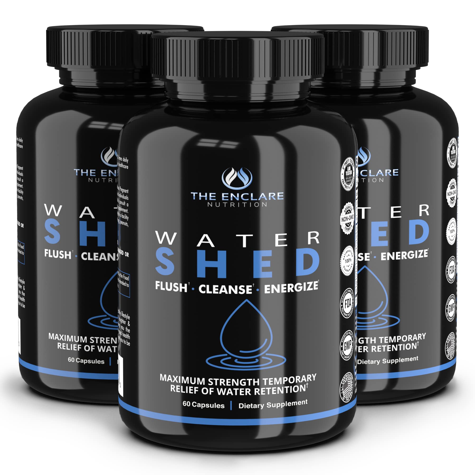 Watershed Diuretic for Water Retention - Enclare Herbal Detox Dietary Supplement