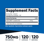 Nutricost Creatine HCl 120 Capsules | CON-CRET

