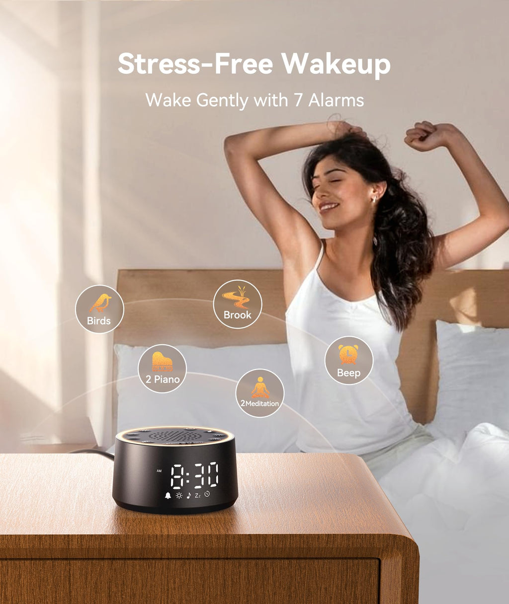 Dreamegg Sound Machine D1 Nova Alarm Clock | 25 Sounds

