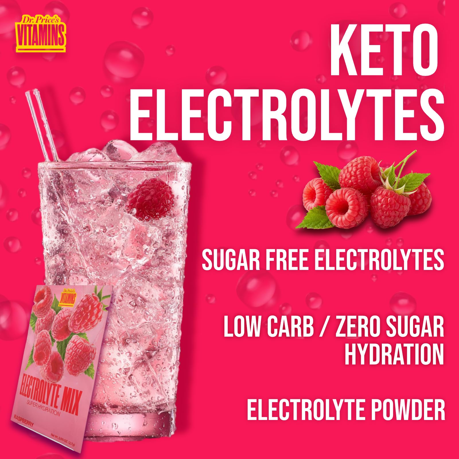 Dr Price's Electrolyte Hydration Powder - Sugar Free, Vegan

