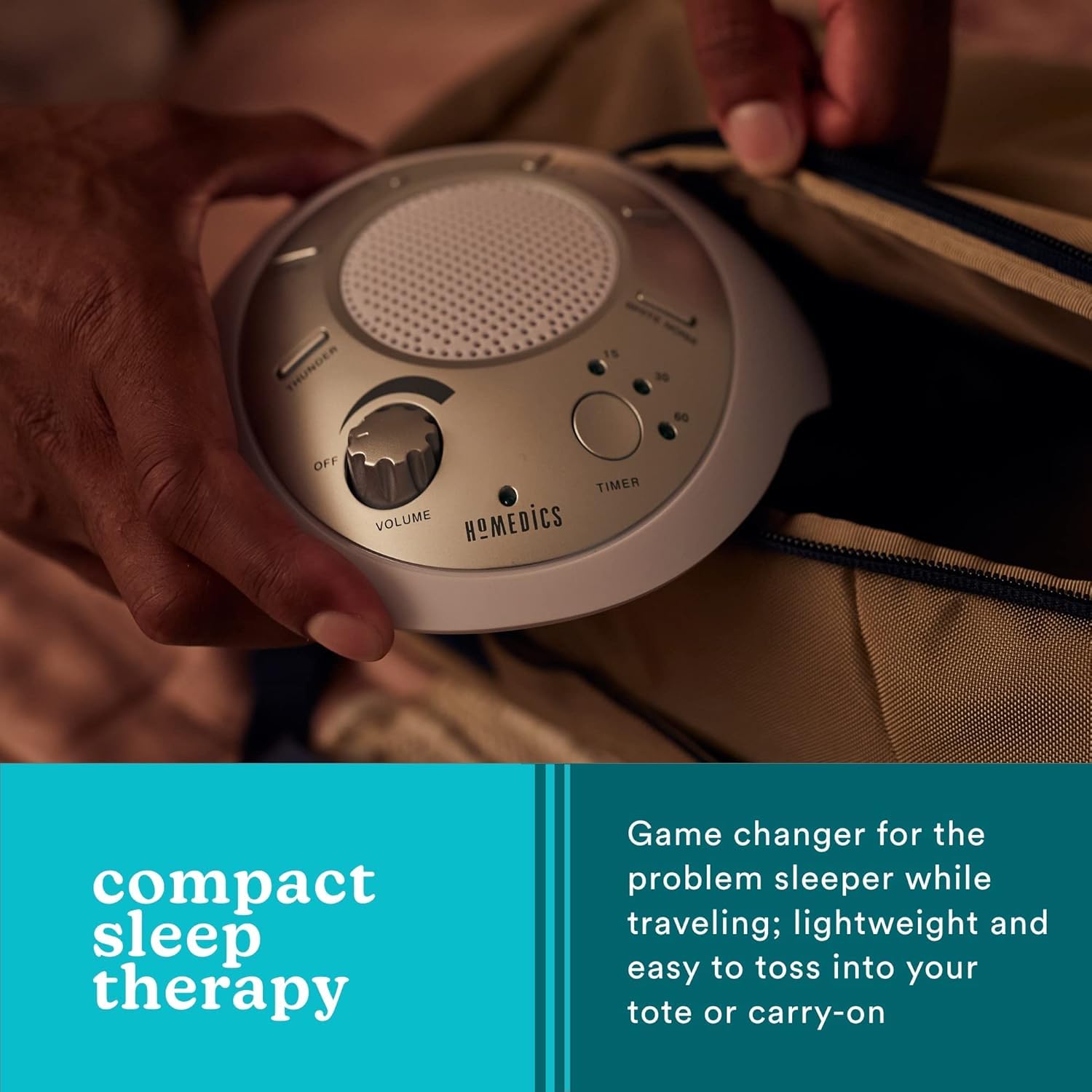 Homedics SoundSleep White Noise Sound Machine | 6 Sounds

