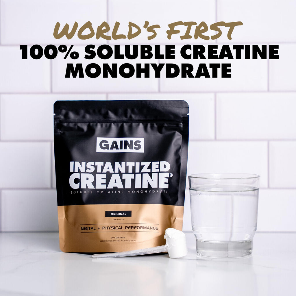 Gains in Bulk Instantized Creatine Monohydrate Powder

