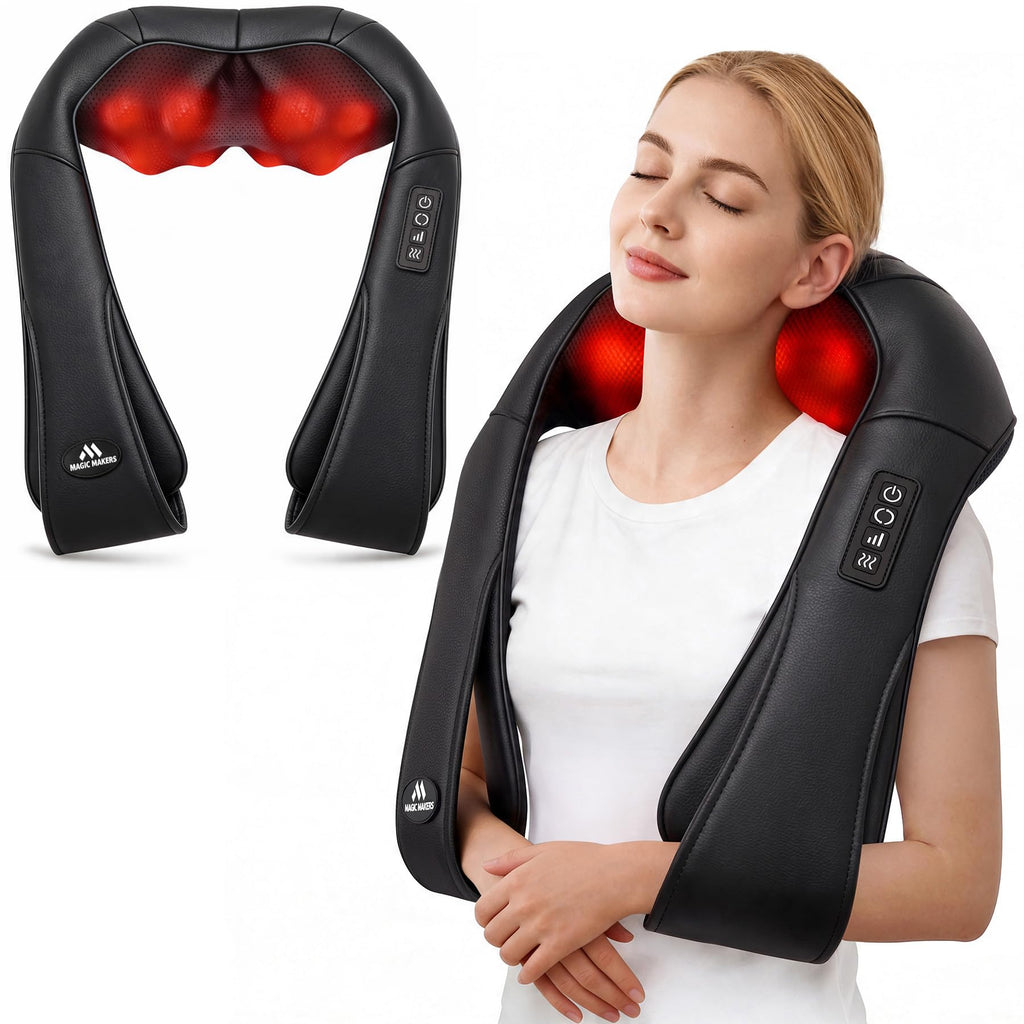 Neck Massager with Heat | Shiatsu Back & Shoulder Relaxation


