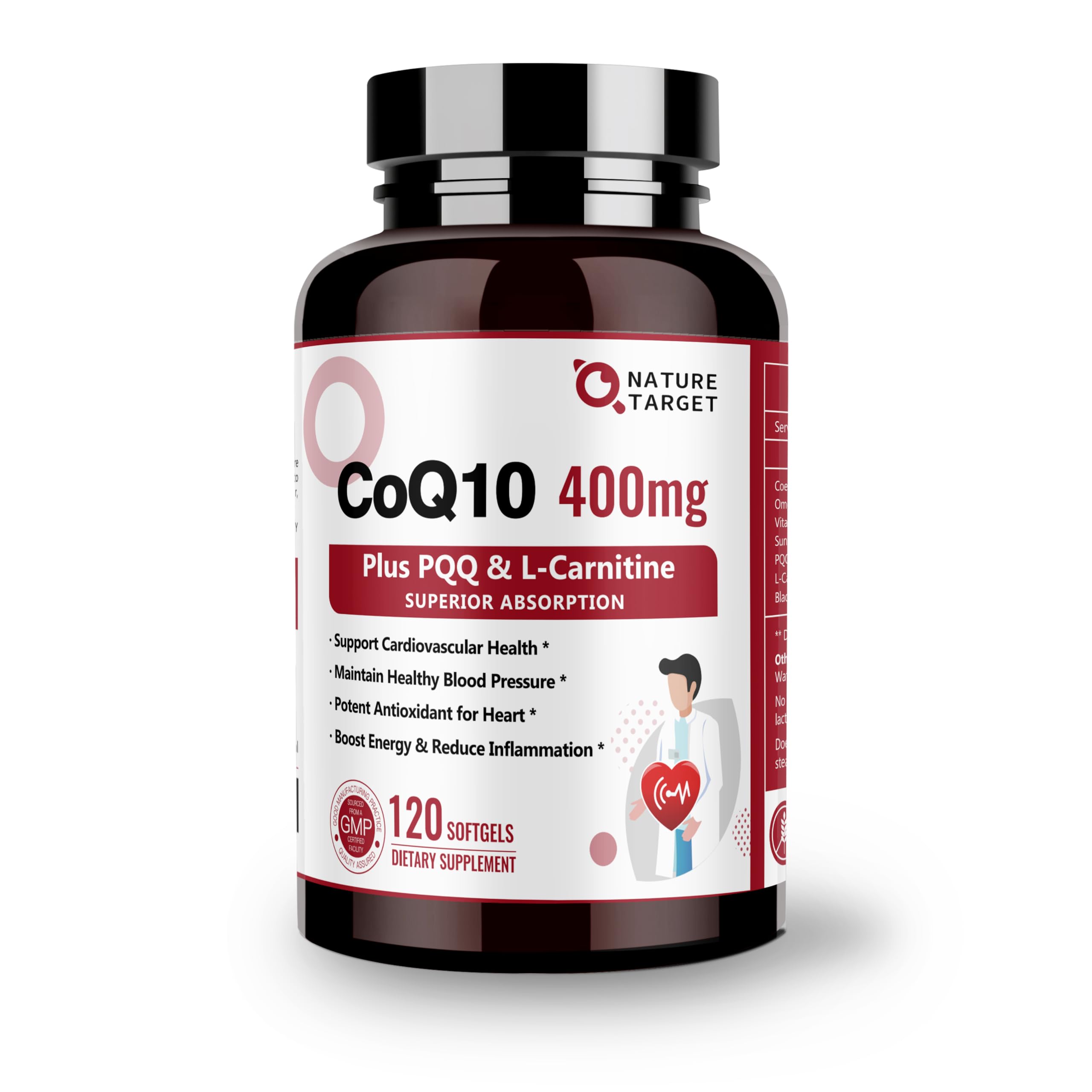 Nature Target CoQ10 Supplement for Heart & Energy

