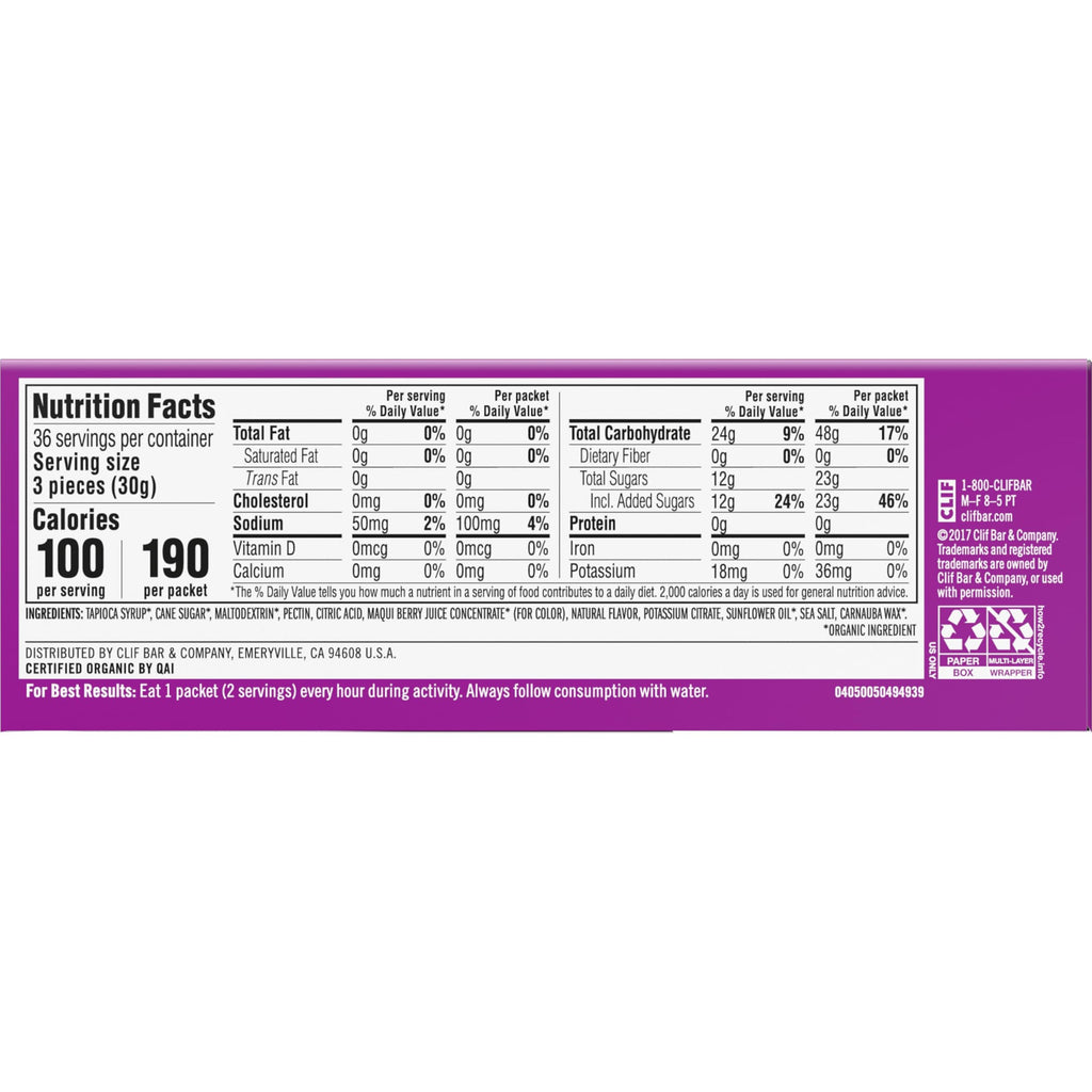 CLIF BLOKS Energy Chews - Plant-Based Quick Carbs

