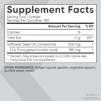 Sports Research CLA Softgels | Non-GMO Safflower Oil

