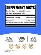 BulkSupplements Magnesium Malate Powder | Gluten Free

