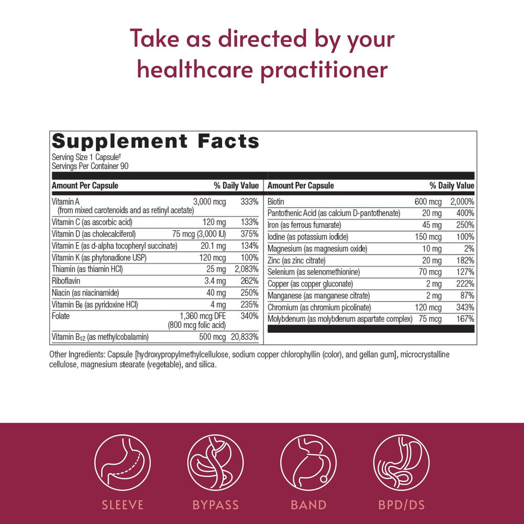 Bariatric Advantage Ultra Solo Multivitamin with Iron

