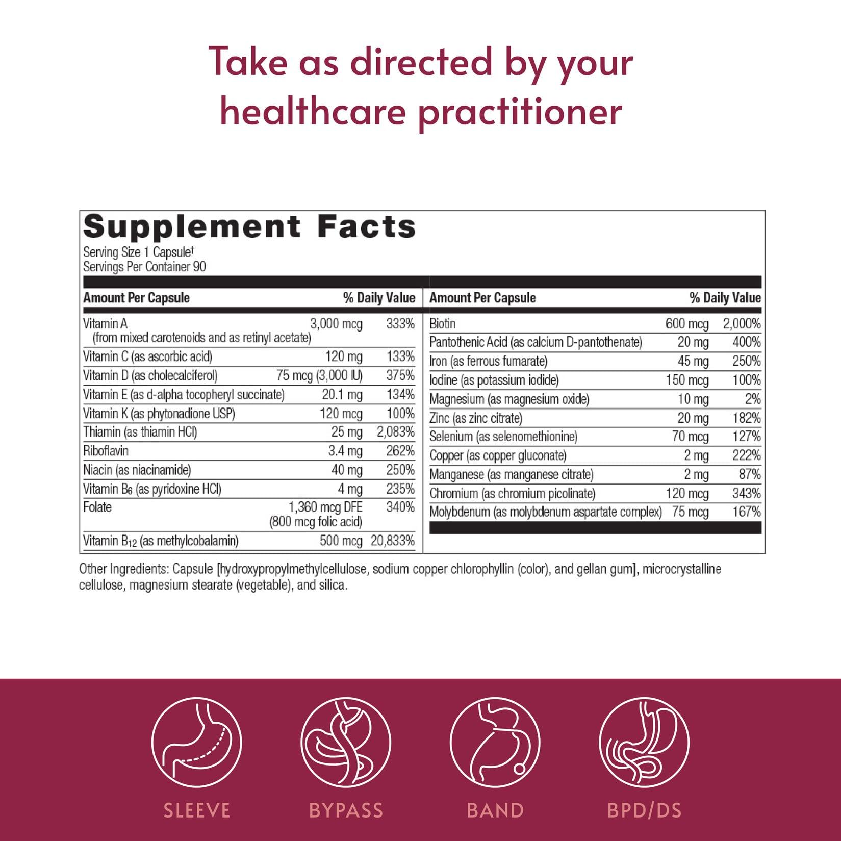 Bariatric Advantage Ultra Solo Multivitamin with Iron

