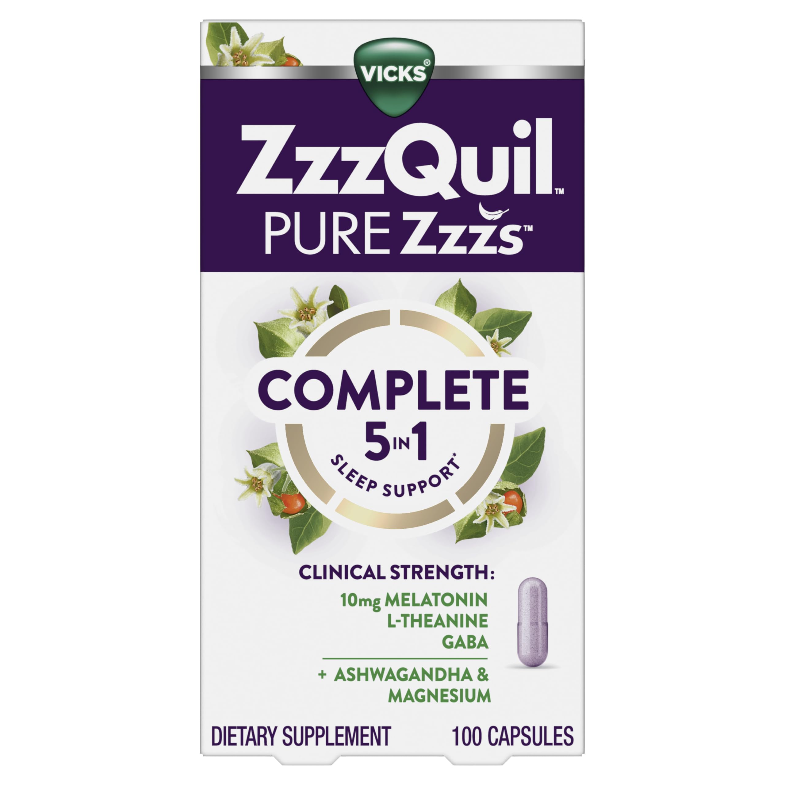 ZzzQuil PURE Zzzs Complete Sleep Melatonin 10 mg

