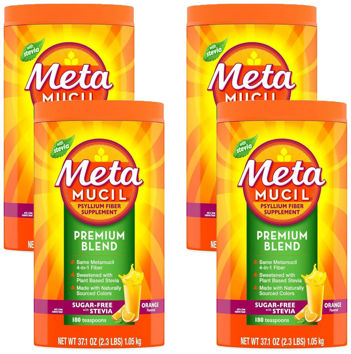Metamucil Premium Blend Psyllium Fiber Supplement