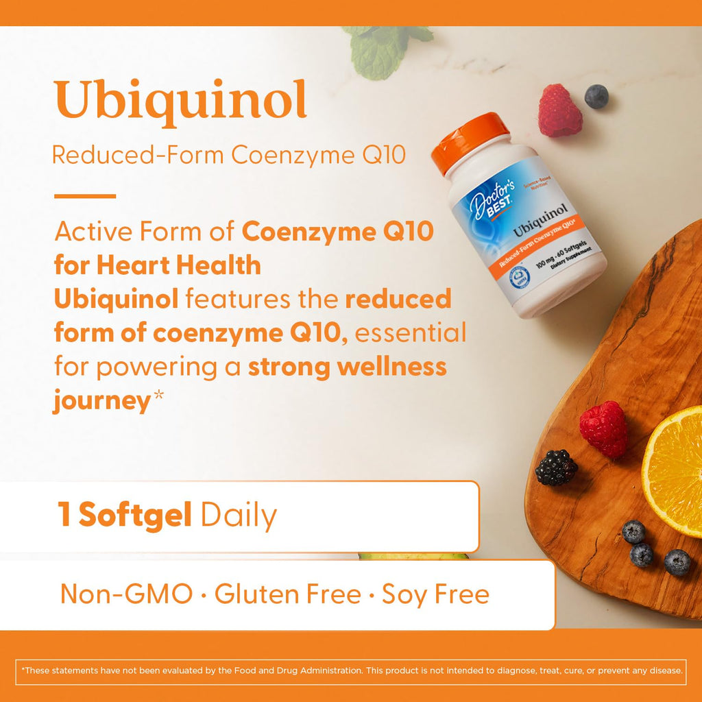 CoQ10 Doctor's Best Kaneka Ubiquinol Supplement

