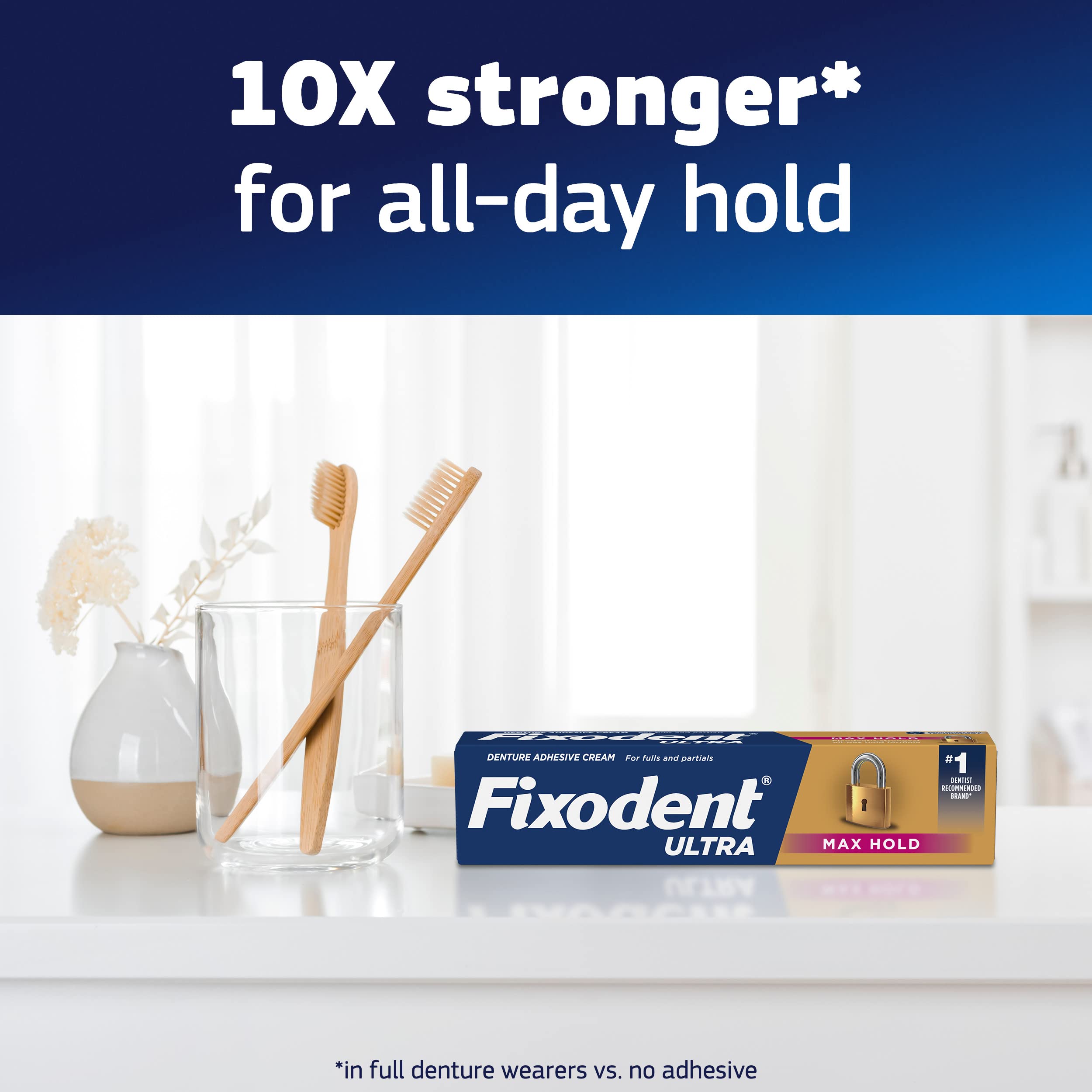 Fixodent Ultra Max Hold Denture Adhesive Cream

