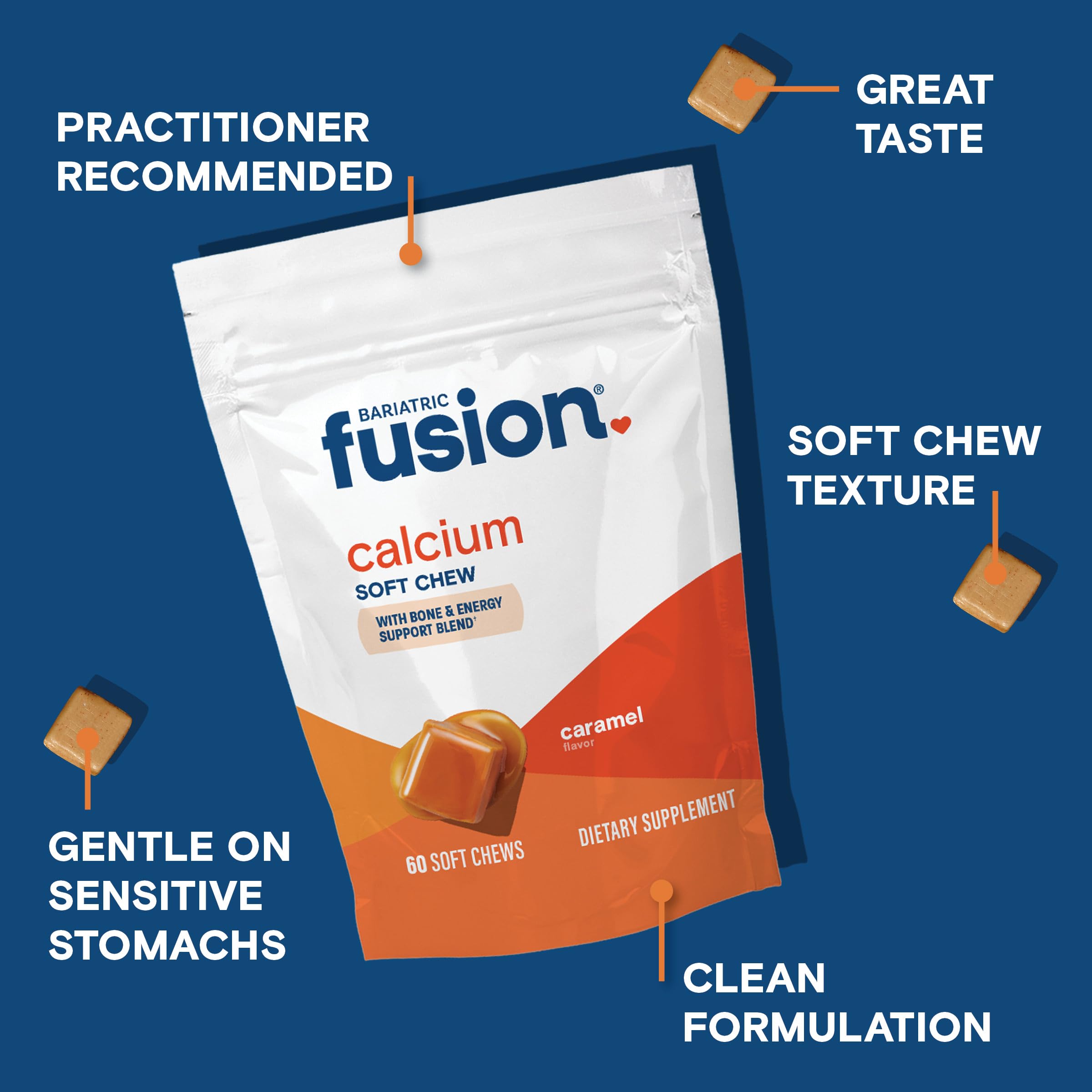 Bariatric Fusion Calcium Citrate Chews with Vitamin D3 | Sugar Free

