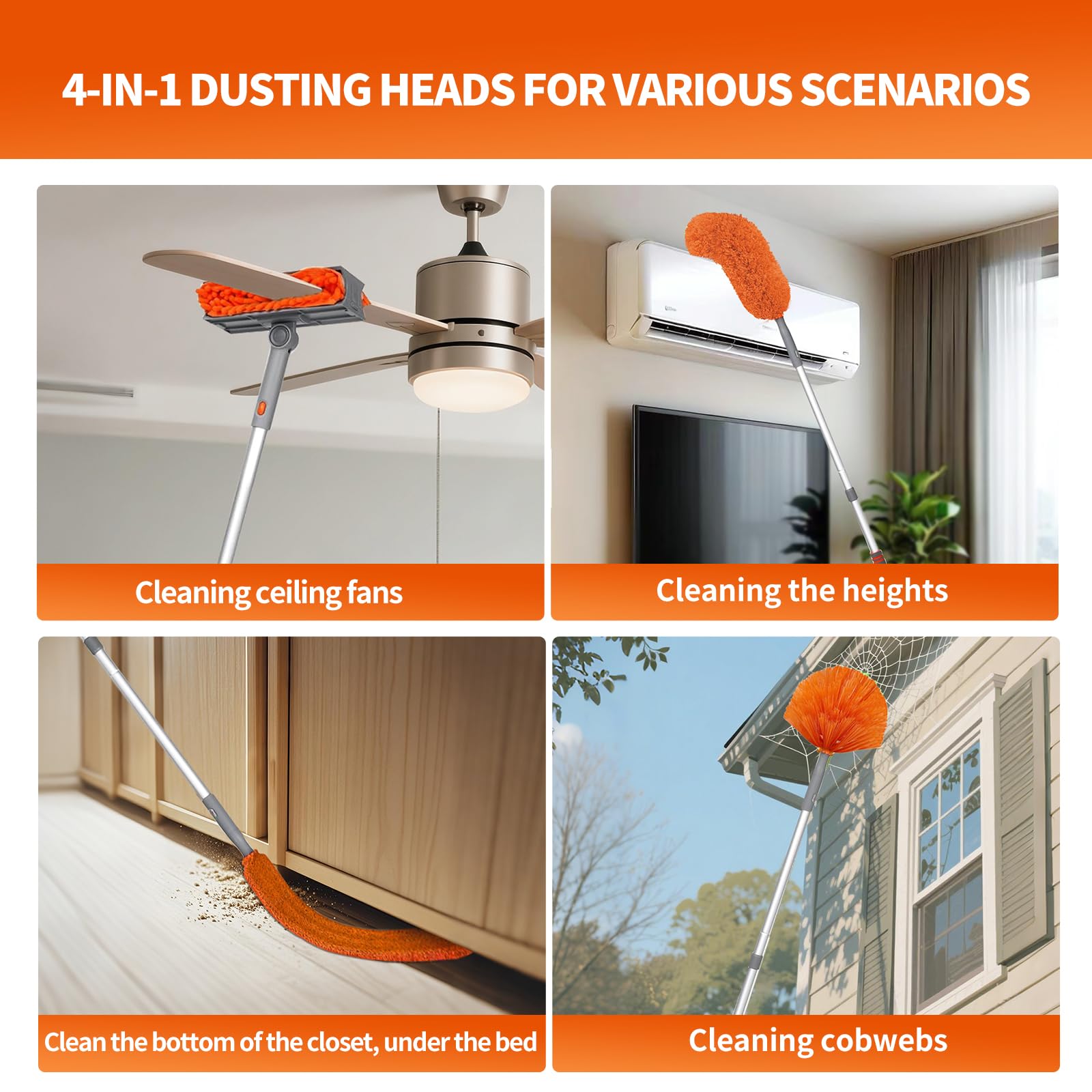 Ceiling Fan Cleaner Duster by MNWHUC Extendable Handle

