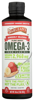 Barlean's Vegan Omega-3-6-9 Flaxseed Oil Liquid

