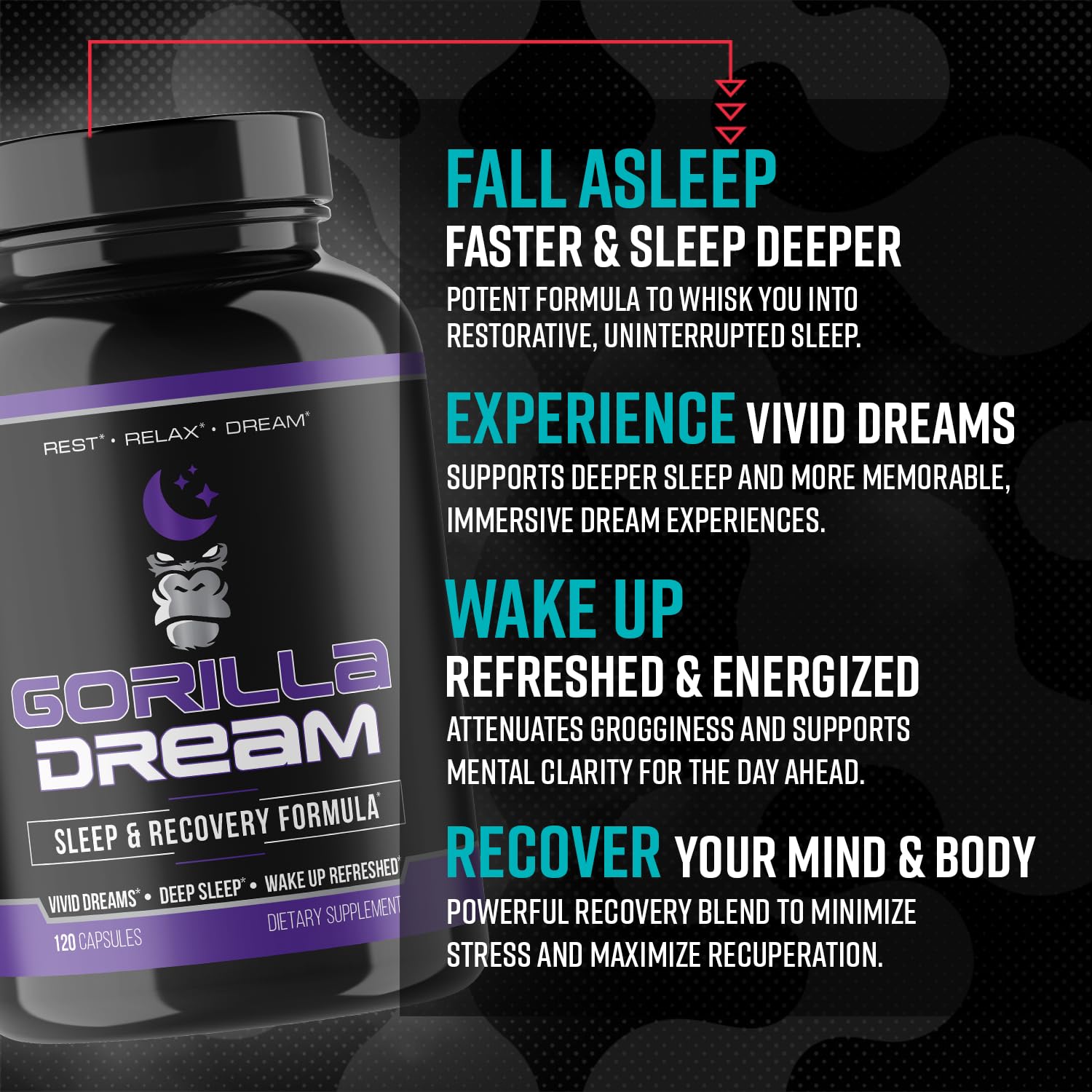 Gorilla Mind Dream Sleep Supplement - Rest & Recovery

