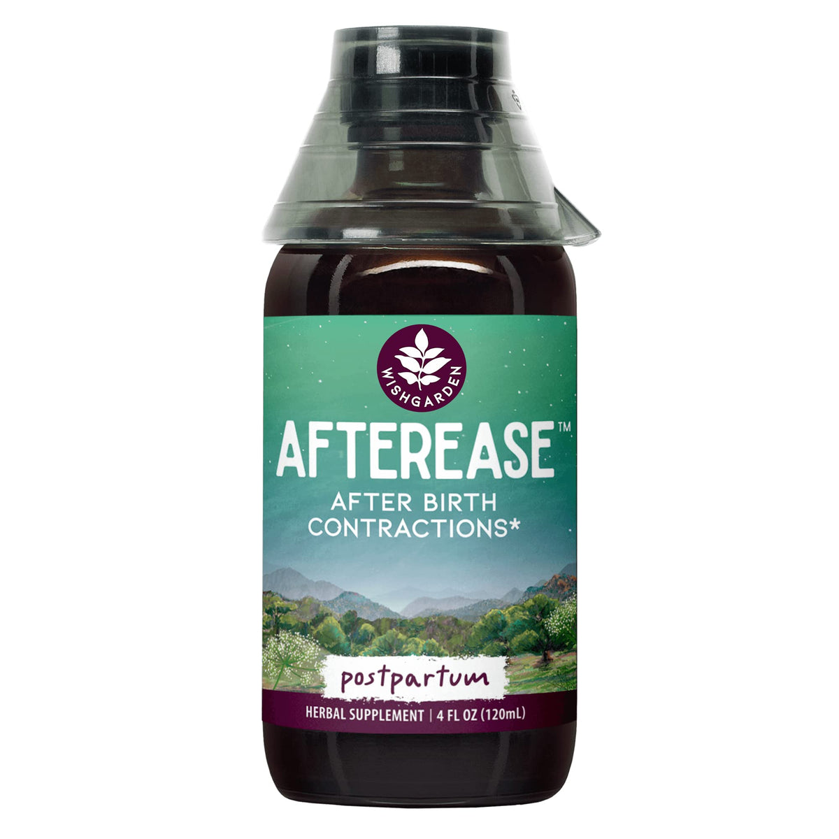 WishGarden AfterEase Drops Postpartum Cramps and Afterbirth Contractions Liquid Herbal Supplement