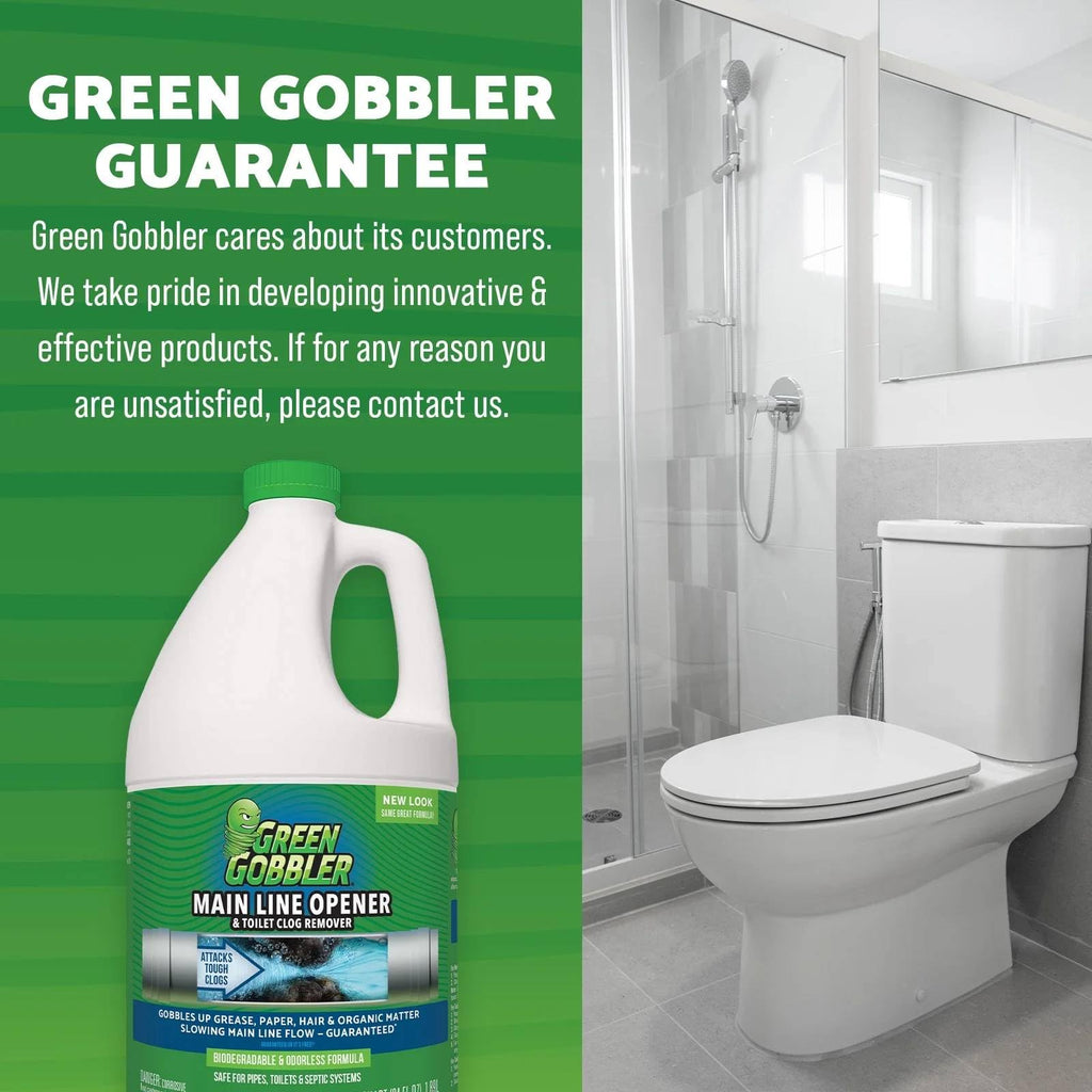 Green Gobbler Main Line Opener Hair Clog Remover

