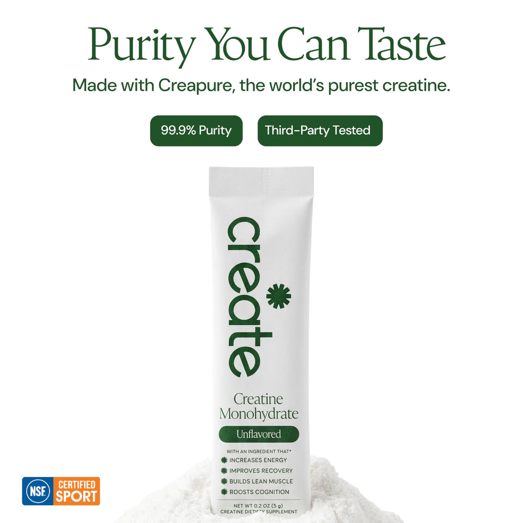 Creatine Monohydrate Powder – Creapure, NSF Certified

