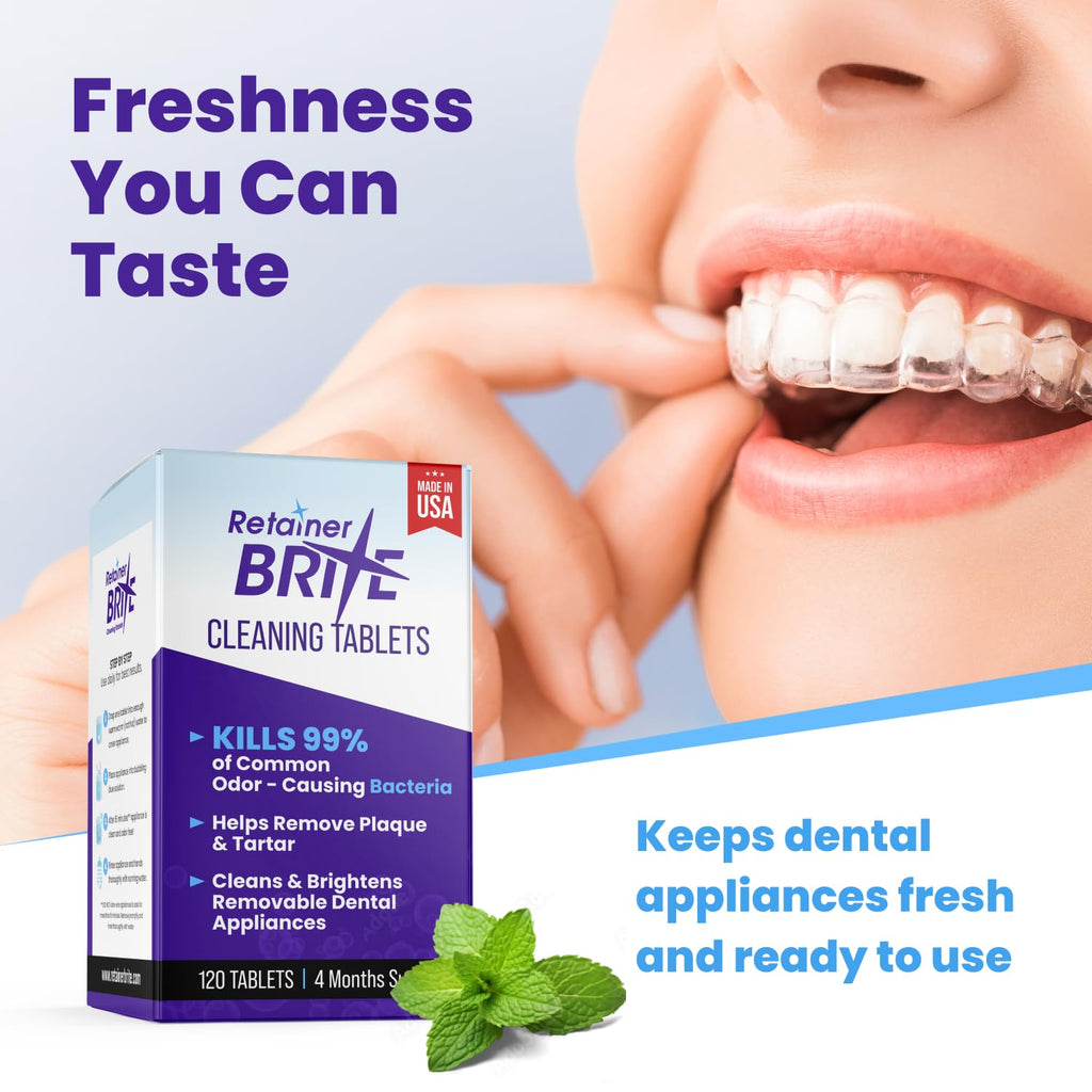 Retainer Brite Cleaning Tablets for Dental Appliances

