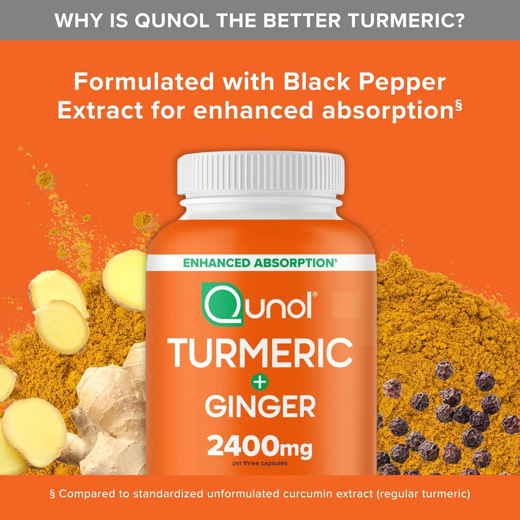 Qunol Turmeric Curcumin with Black Pepper & Ginger

