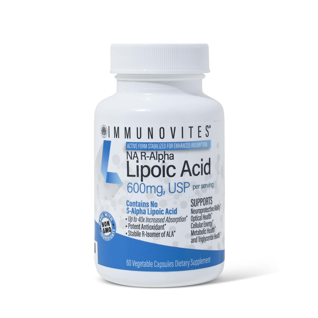 IMMUNOVITES Stabilized R-Alpha Lipoic Acid 600 mg


