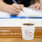 Vumdua Disposable Paper Cups for Hot and Cold Beverages

