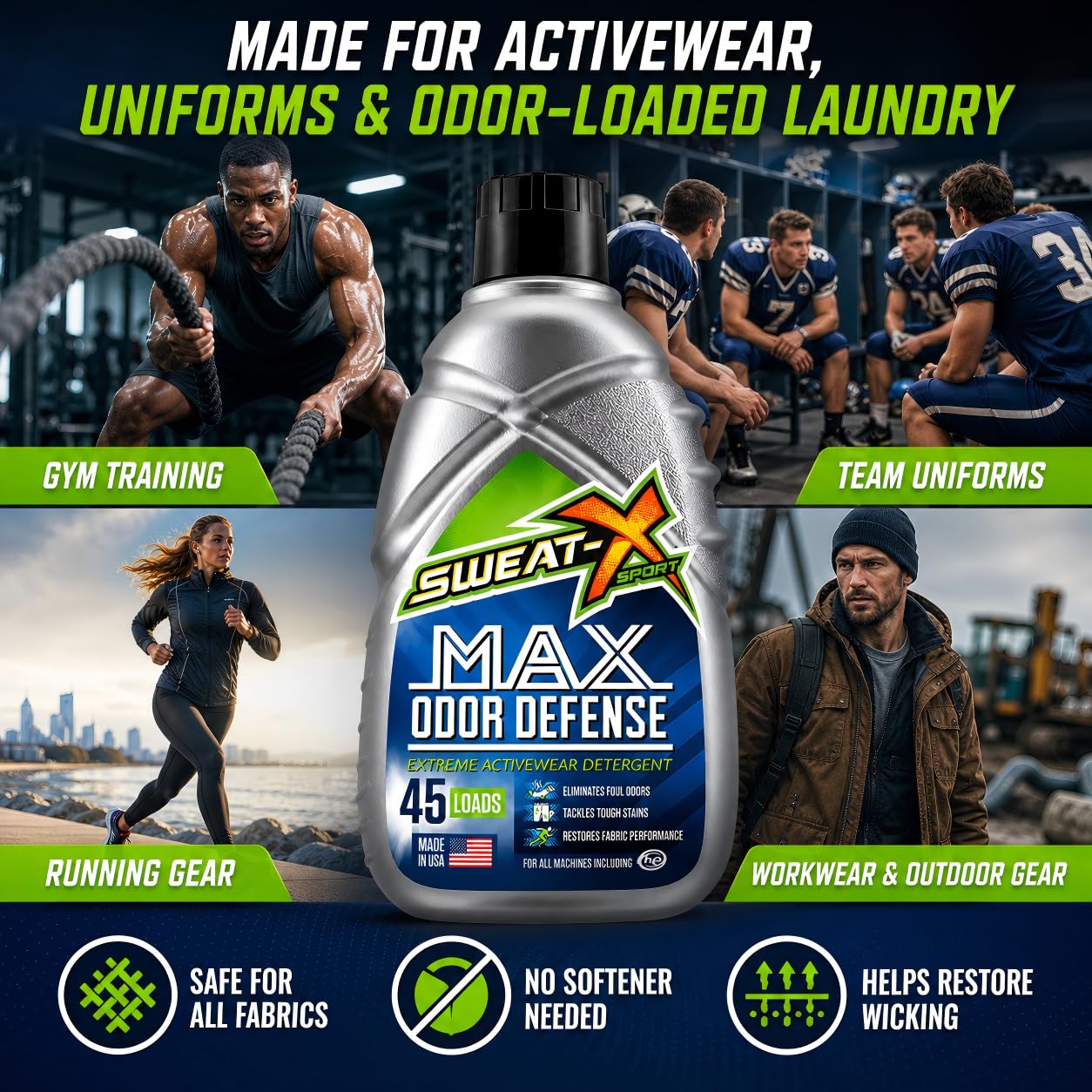 SWEAT X Laundry Detergent for Activewear | Sensitive Skin

