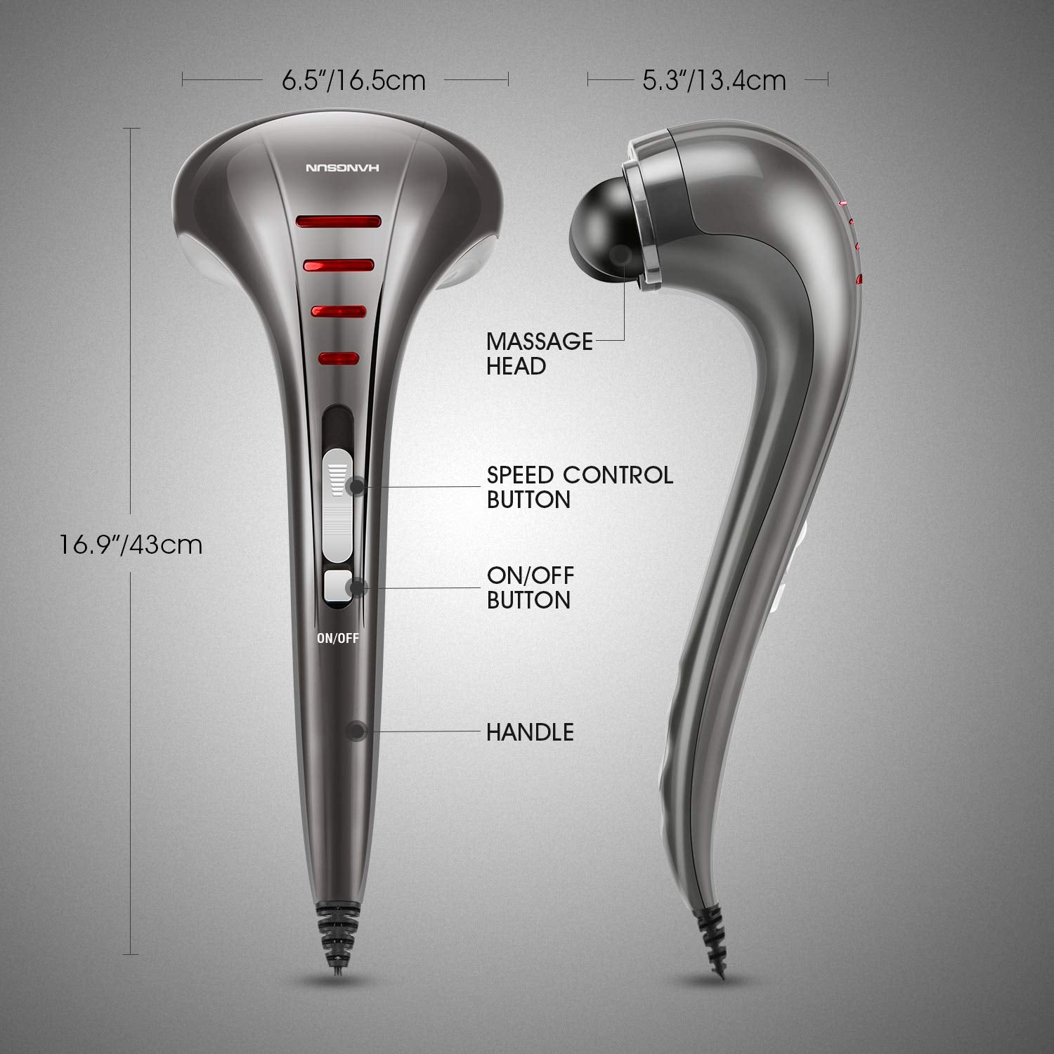 MG460 Handheld Percussion Massager HANGSUN - Deep Tissue

