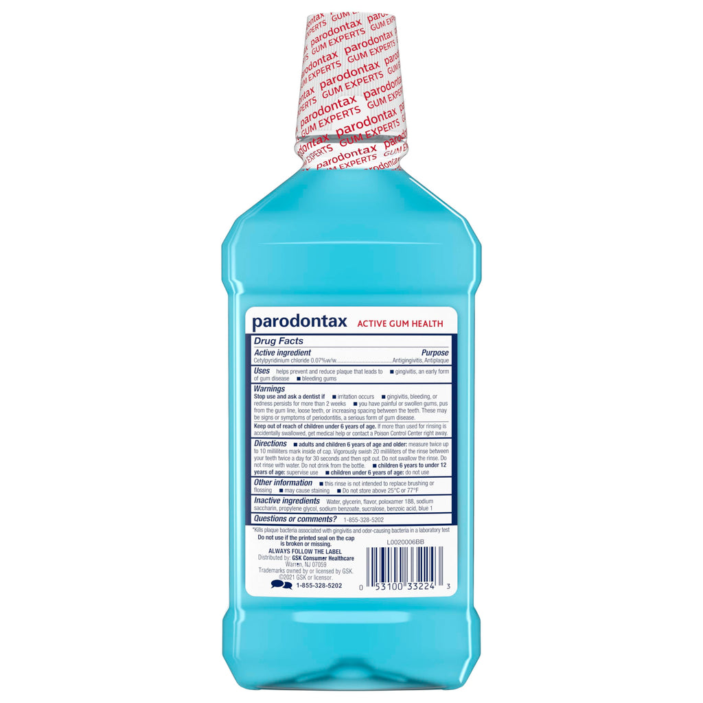 Parodontax Gum Health Mouthwash Antiplaque & Antigingivitis

