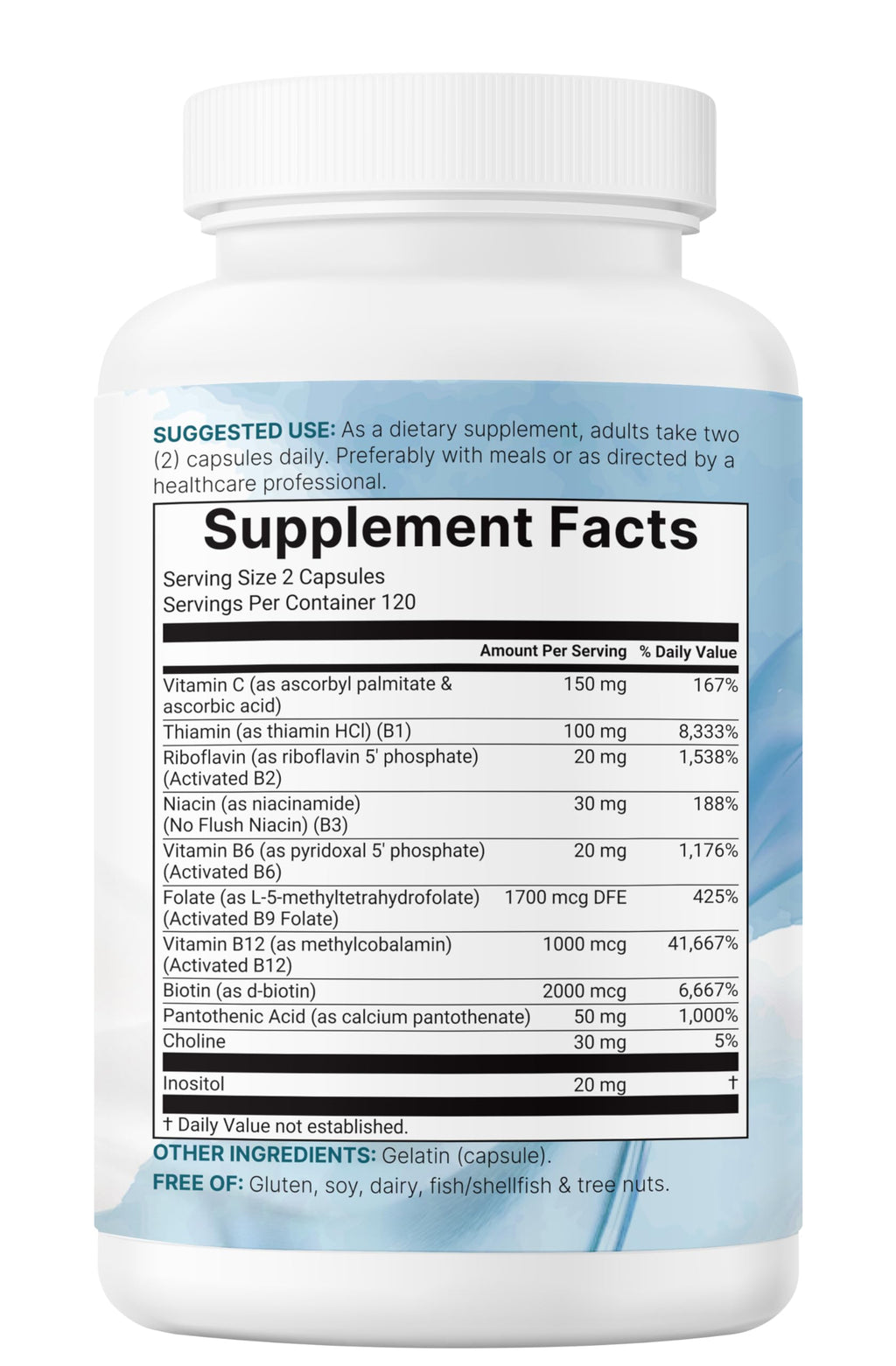 Micro Ingredients Methylated B Complex Vitamins – Non-GMO

