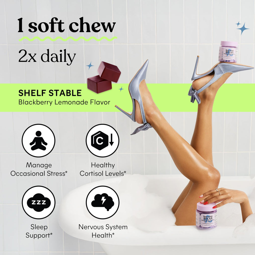 Lemme Relax Soft Chews Magnesium Glycinate & Ashwagandha

