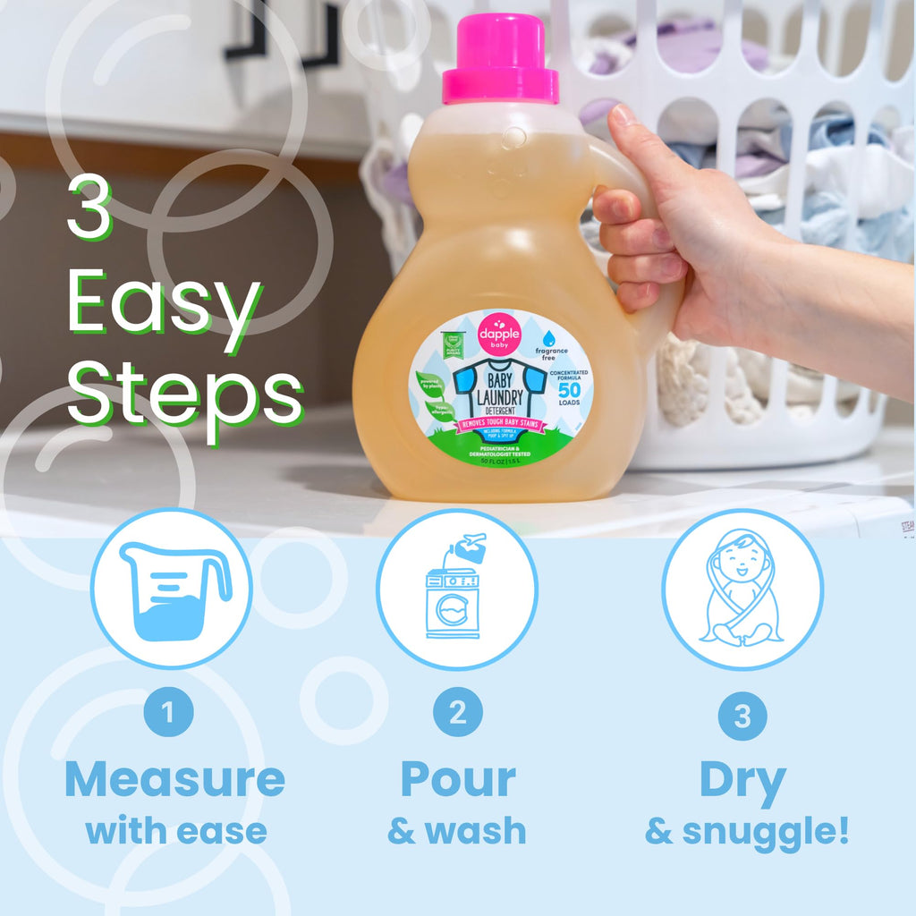 Dapple Baby Laundry Detergent - Plant Powered Hypoallergenic

