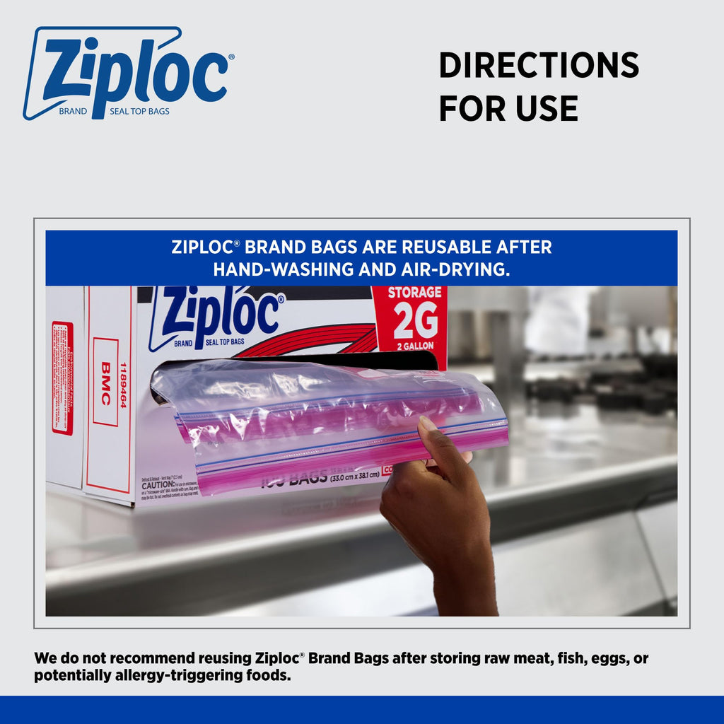 SC Johnson Ziploc Brand Food Storage Bags – Resealable

