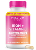 Pink Stork Iron for Women | Chelated Iron Bisglycinate

