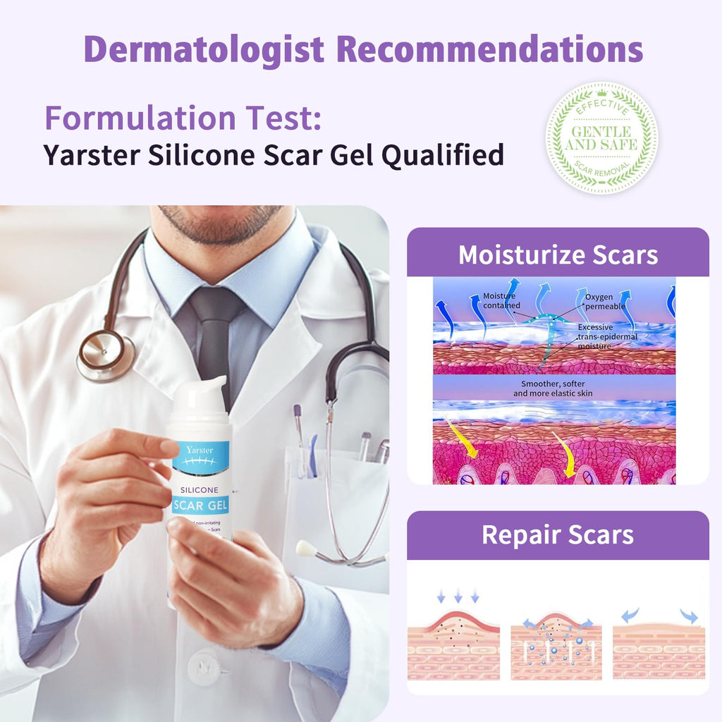 Medical Grade Silicone Scar Gel for Surgical & Acne Scars


