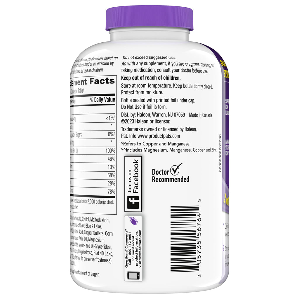 Caltrate Chewables Calcium & Vitamin D with Minerals

