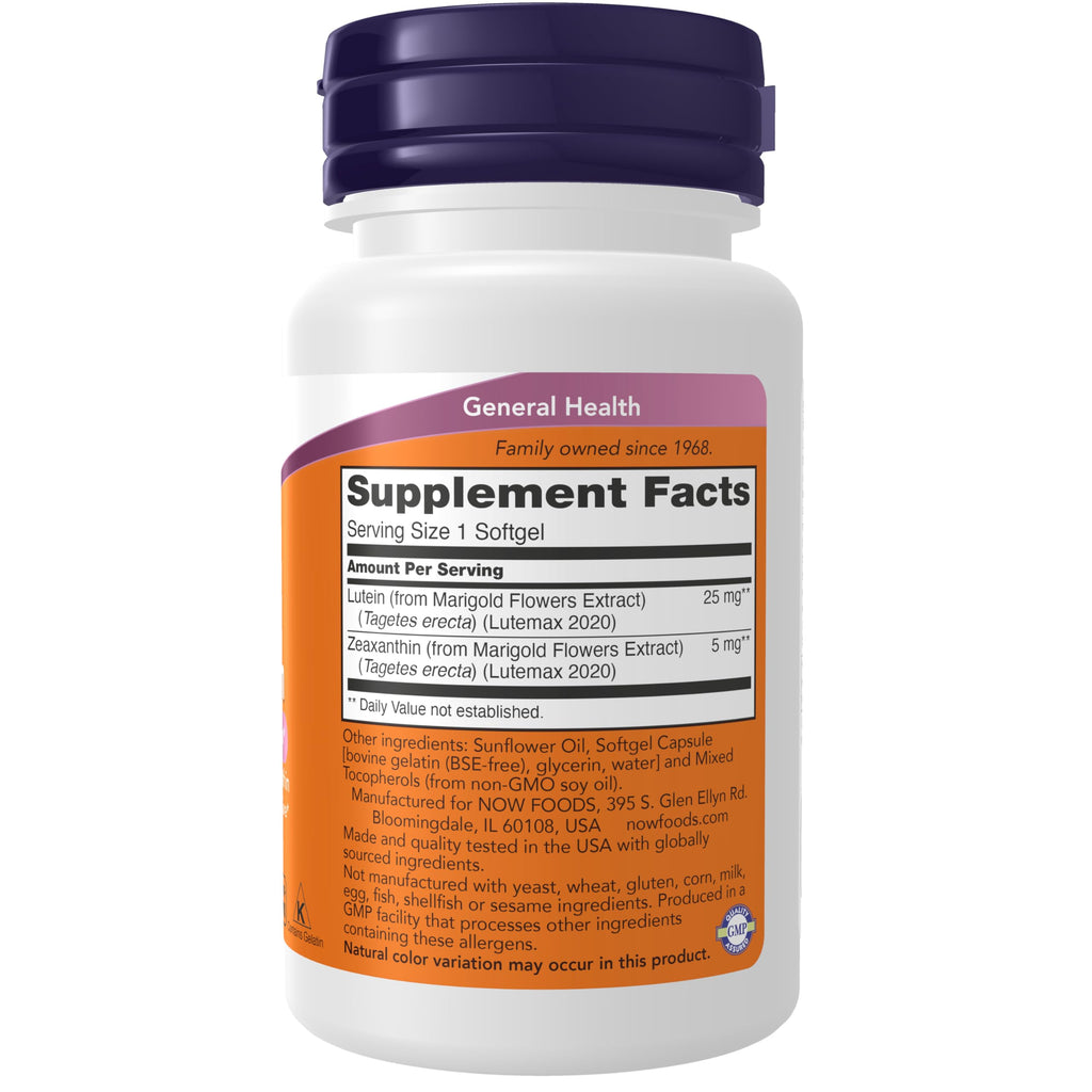 Now Supplements Lutein & Zeaxanthin Supplement | Eye Health

