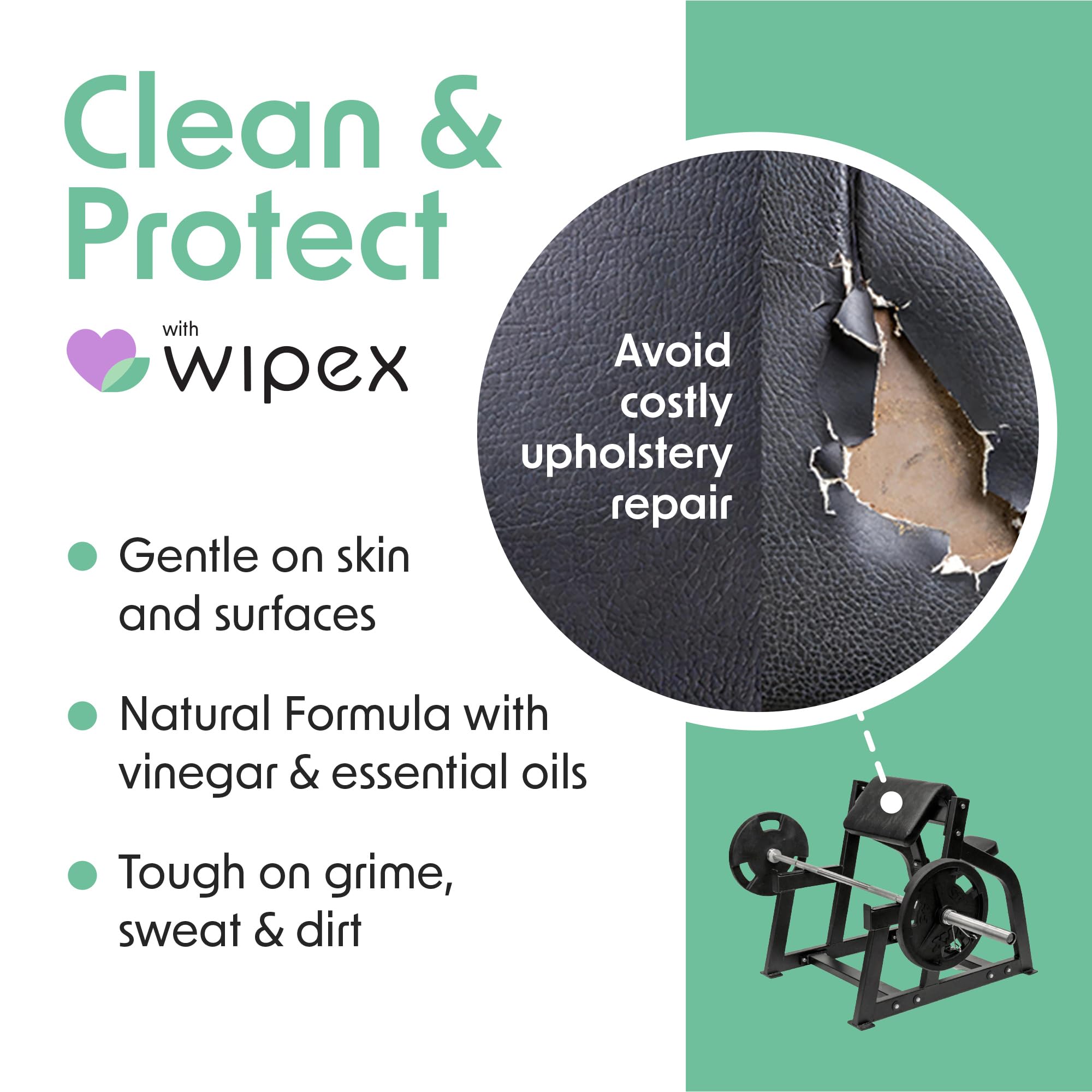 Yoga Mat Cleaner Wipes by Wipex - Gym Cleaning

