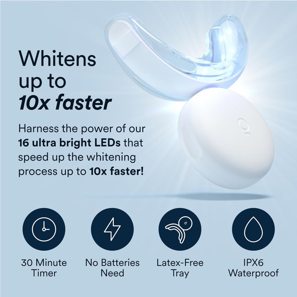 Auraglow Teeth Whitening Kit with LED Accelerator Light

