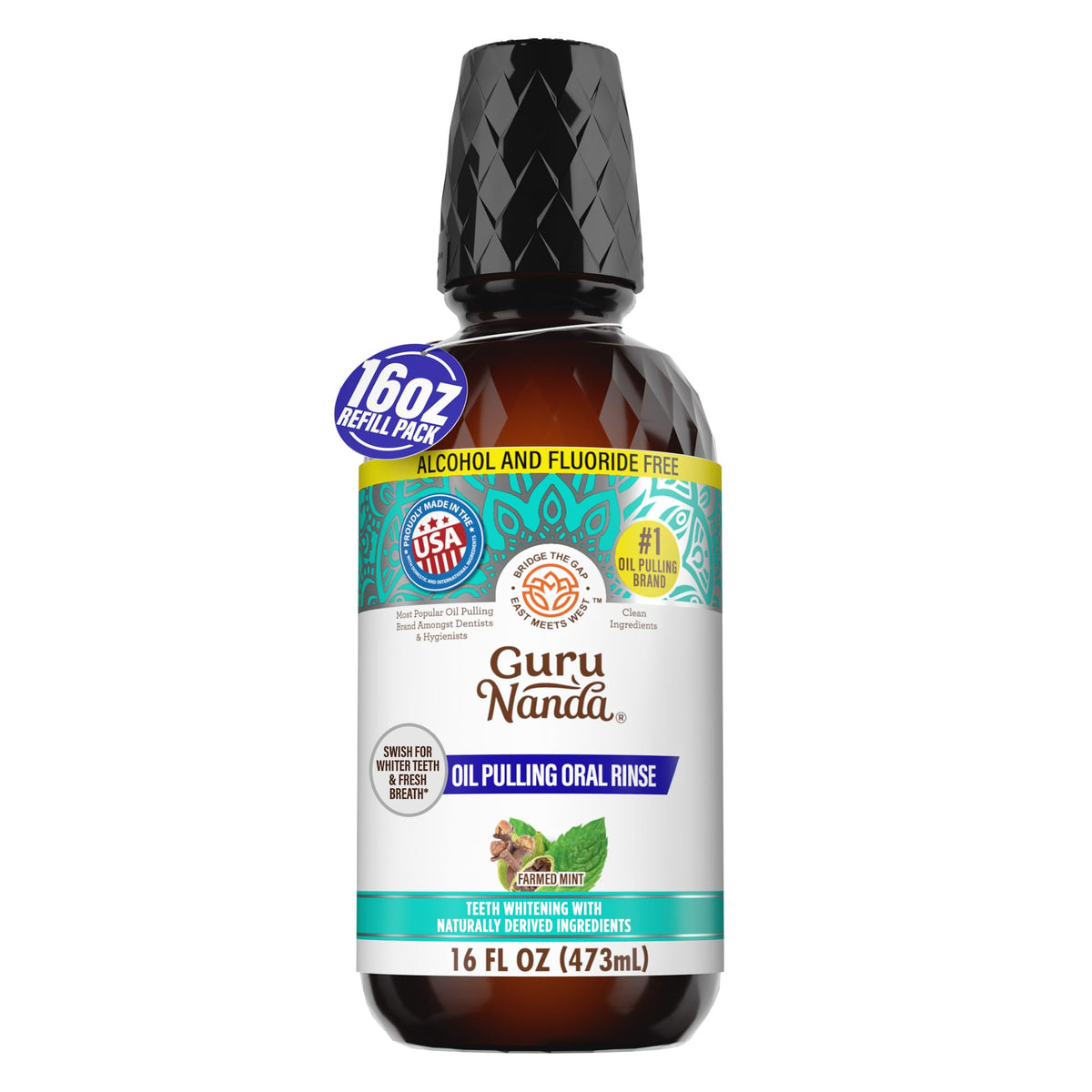 GuruNanda CocoMint Oil Pulling Mouthwash