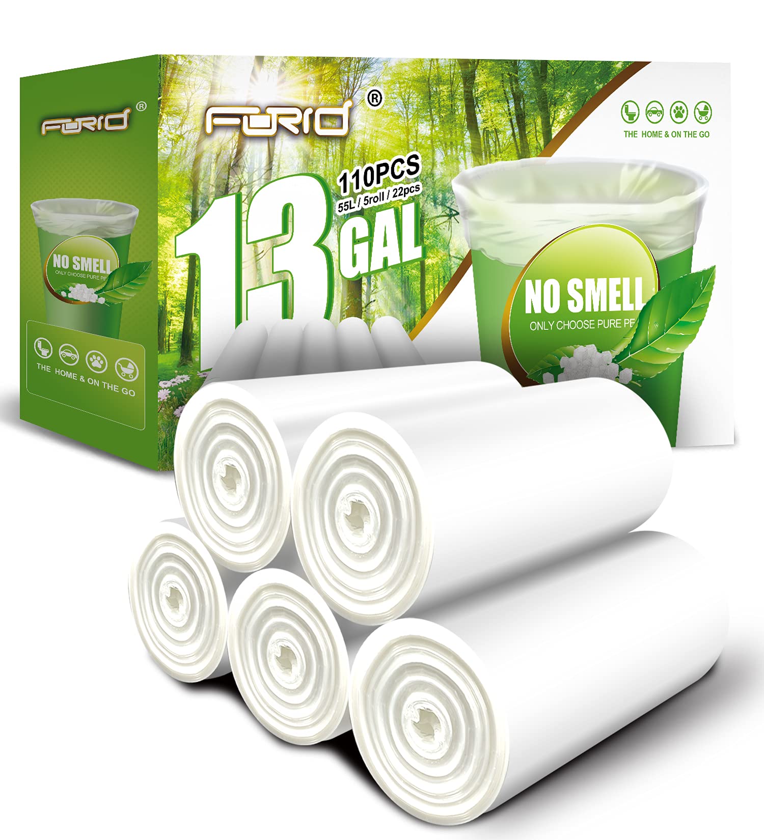 Garbage Bags FORID – Clear Plastic Trash Bags for Home