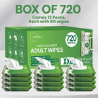 Adult Scented Wet Wipes for Incontinence - Aloe Vera & Vit E

